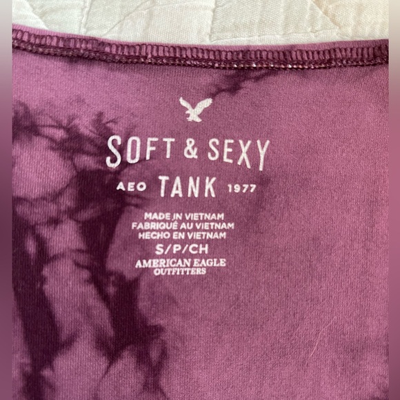 Women’s “AEO” soft&sexy crop tank. Purple. Size Small. - Picture 3 of 4